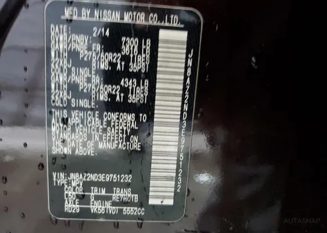 JN8AZ2ND3E9751232